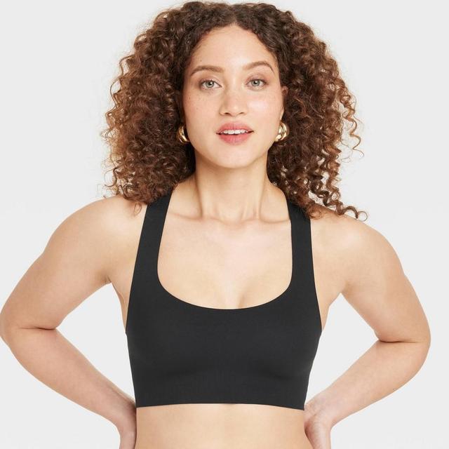 Womens Luxury Collection Bonded Microfiber Racerback Scoop Bralette - Auden Black XS Product Image