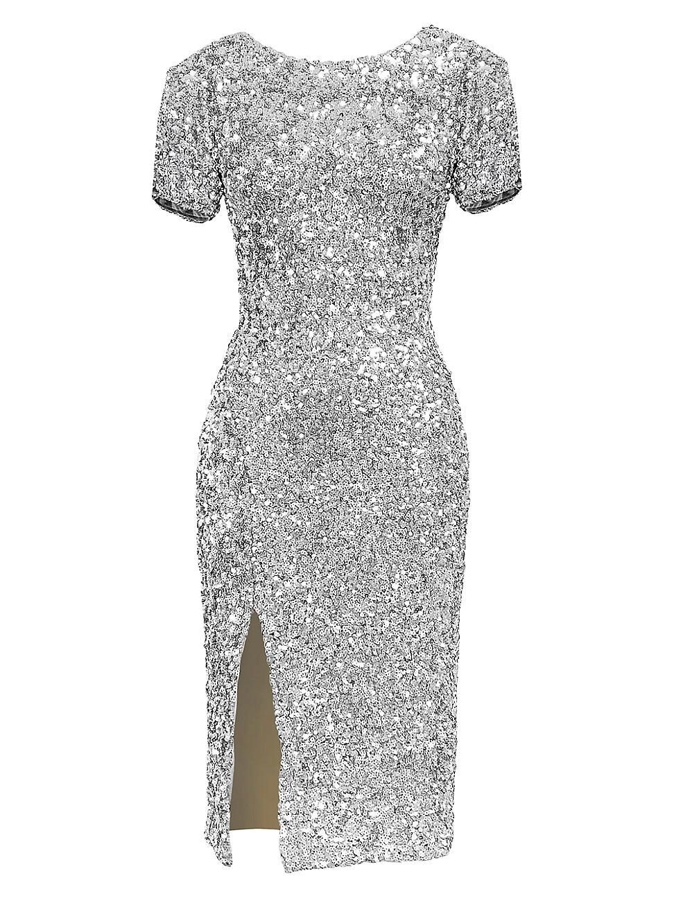 Dress the Population Natasha Sequin Sheath Midi Dress Product Image