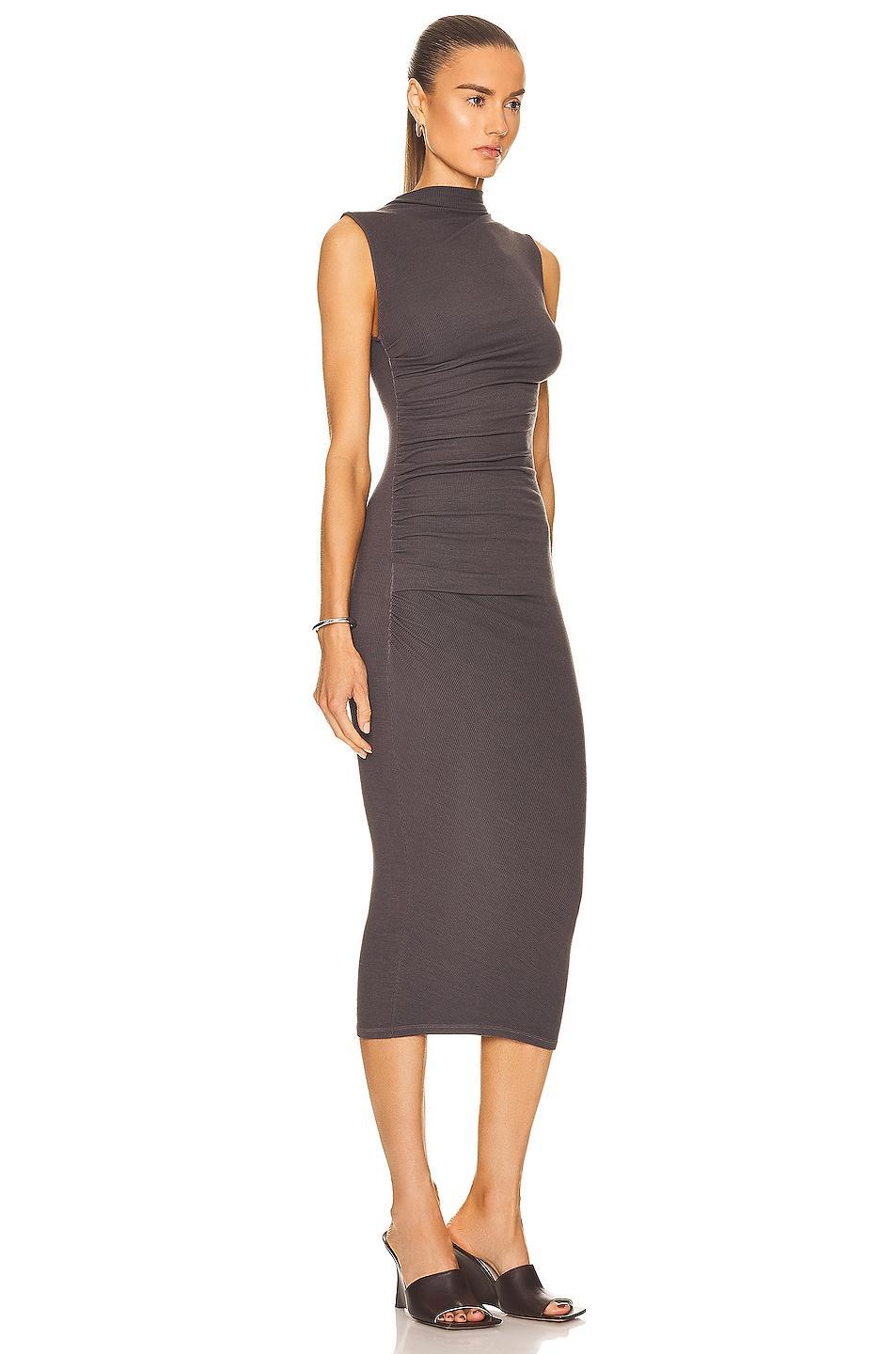 Enza Costa Silk Knit Sleeveless Twist Midi Dress Size M, S, XL, XS. Product Image