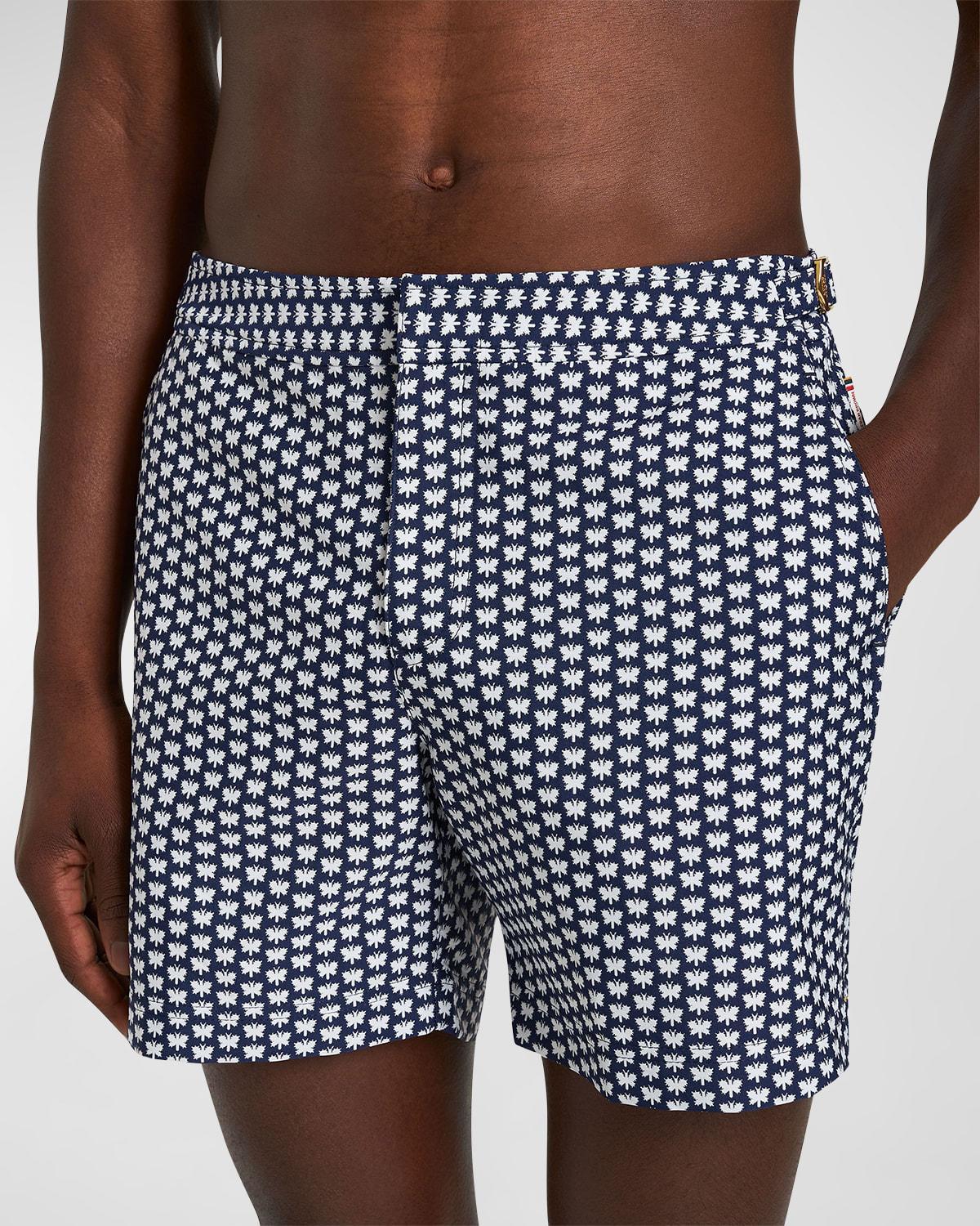 Mens Bulldog Flutter Jacquard Swim Shorts Product Image