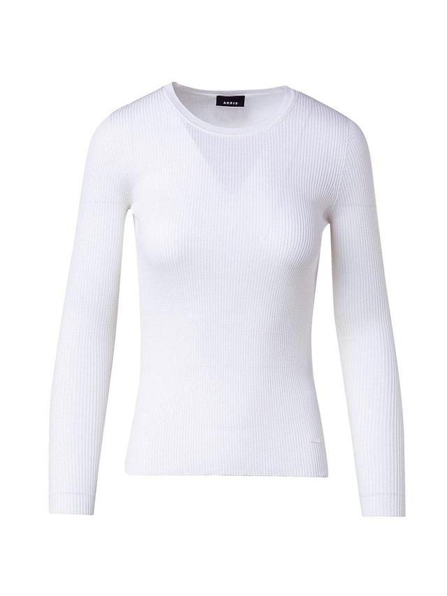 Womens Seamless Rib-Knit Fitted Sweater Product Image