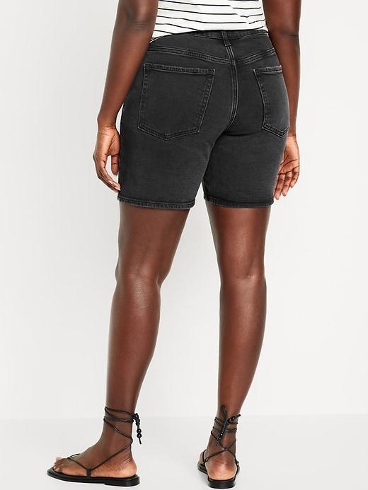 High-Waisted OG Button-Fly Jean Shorts -- 7-inch inseam Product Image