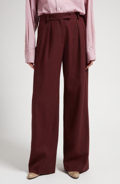 Womens Antone Wide-Leg Virgin Wool Pants Product Image