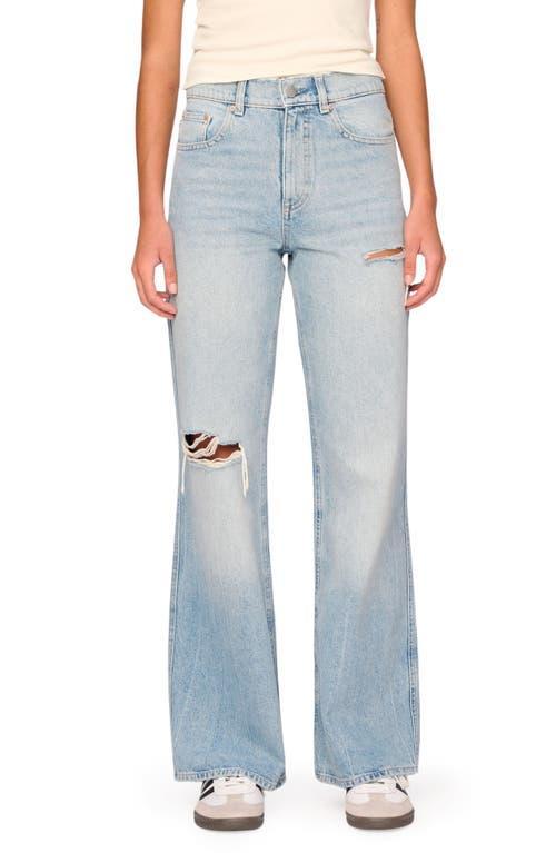 DL1961 Desi High Waist Ripped Wide Leg Jeans Product Image