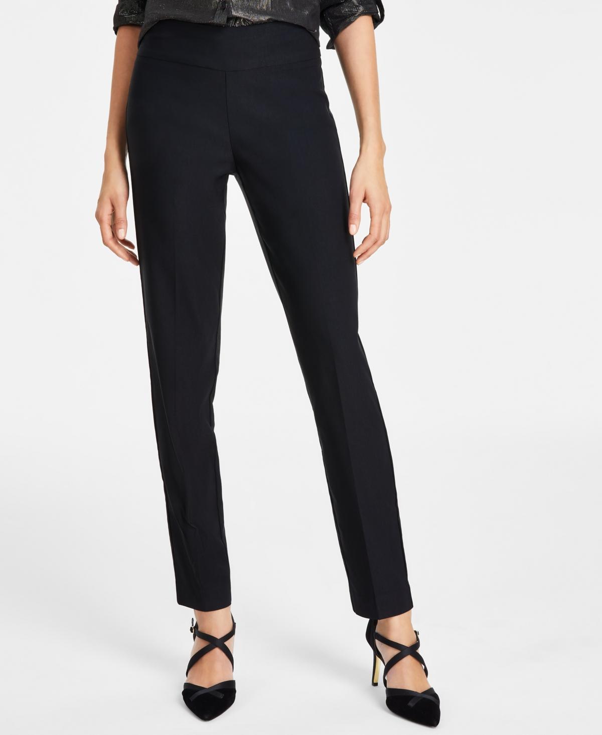 Gloria Vanderbilt Womens Tummy-Control Pull-On Slim Trousers, Regular, Short & Long product image