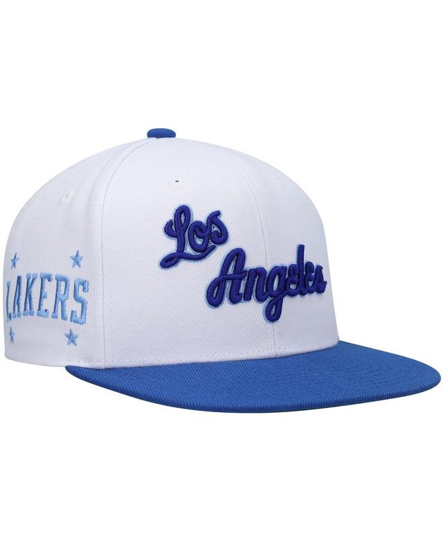 Mens Mitchell & Ness /Royal Los Angeles Lakers Hardwood Classics Snapback Hat Product Image