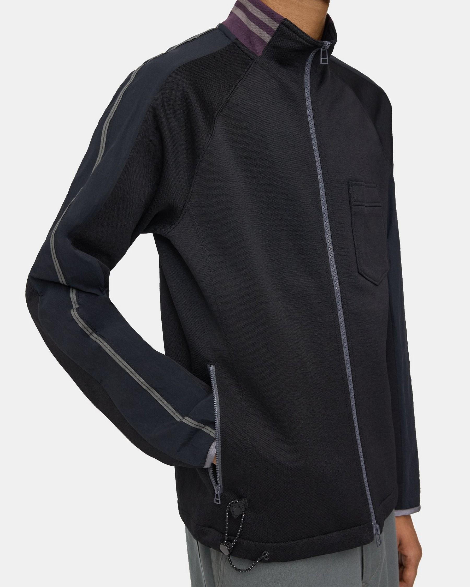 Track Jacket in Textured Knit Product Image