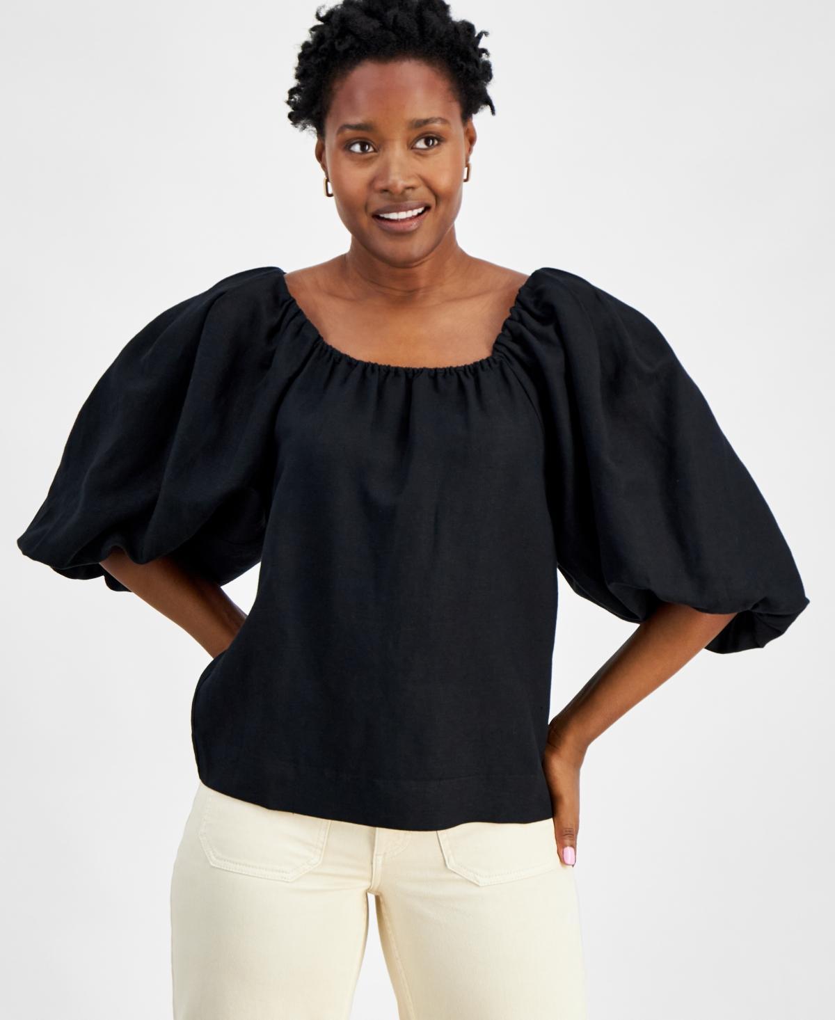 On 34th Womens Balloon-Sleeve Top, Created for Macys product image