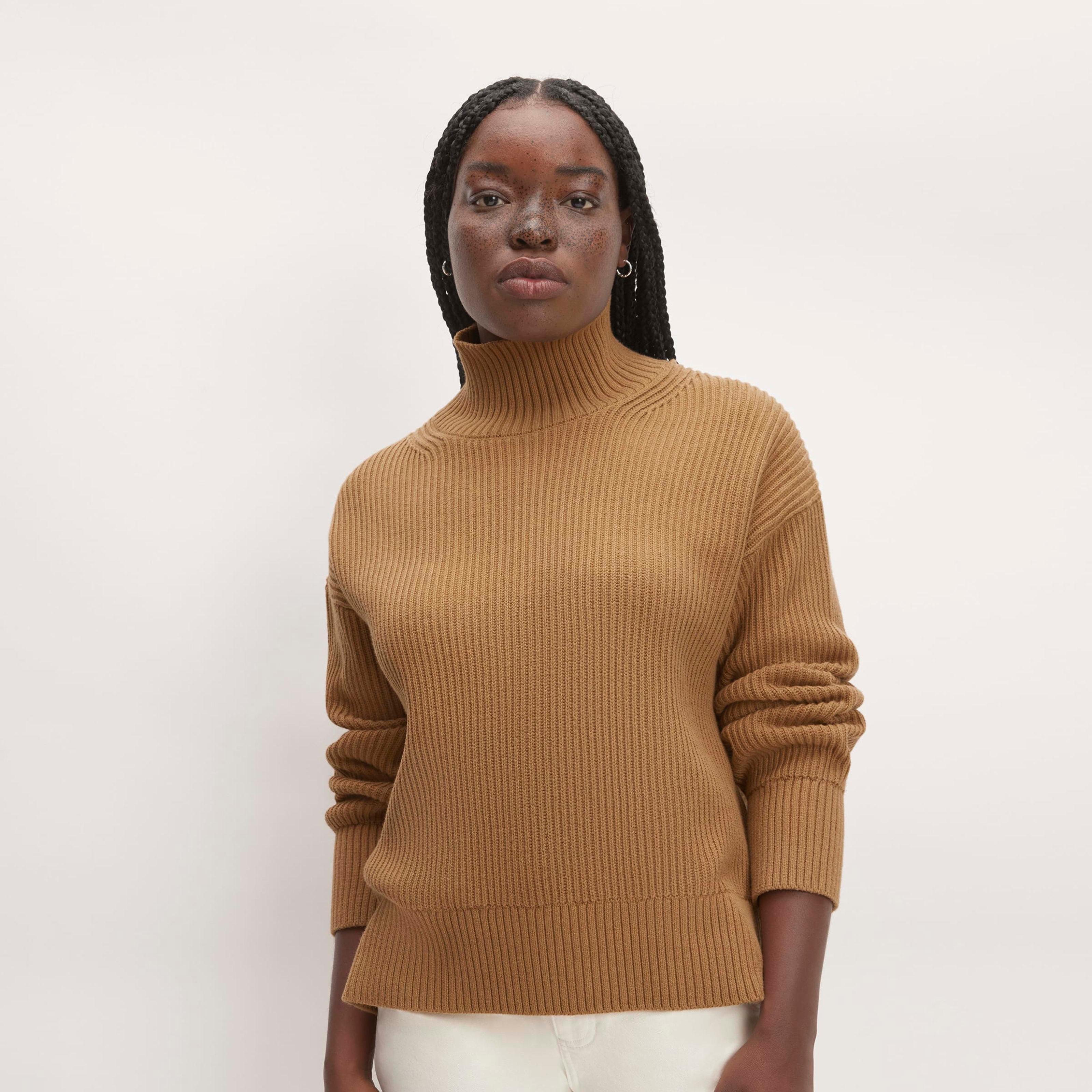 The Organic Cotton Ribbed Turtleneck product image