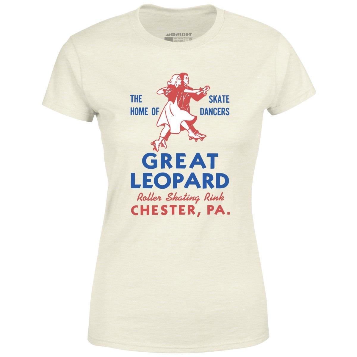 Great Leopard Roller Skating Rink - Chester, PA - Vintage Roller Rink - Women's T-Shirt Female Product Image