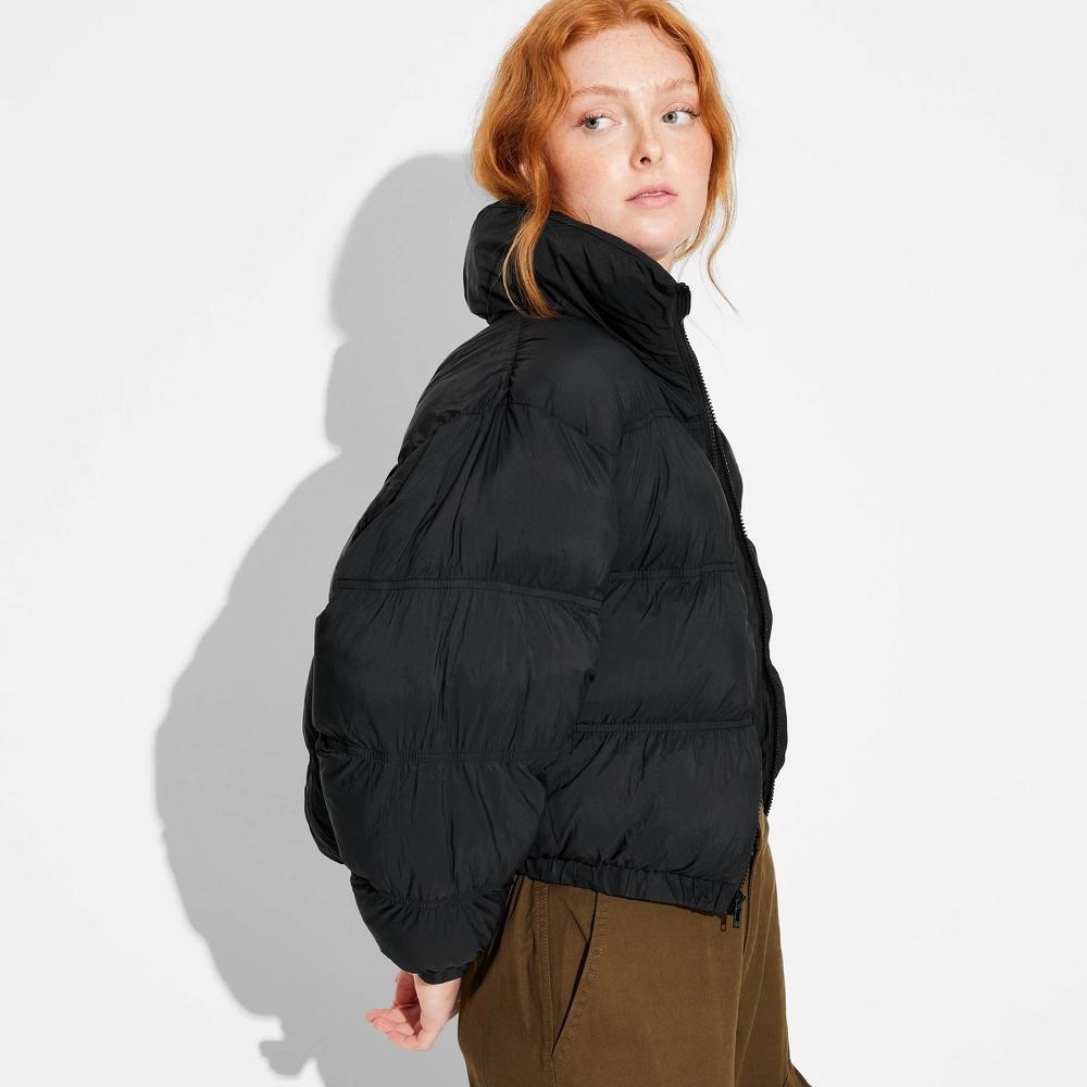 Women's Puffer Jacket - Wild Fable™ Black XXS Product Image