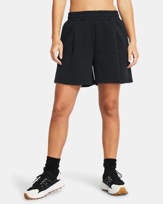 Womens UA Unstoppable Fleece Pleated Shorts Product Image