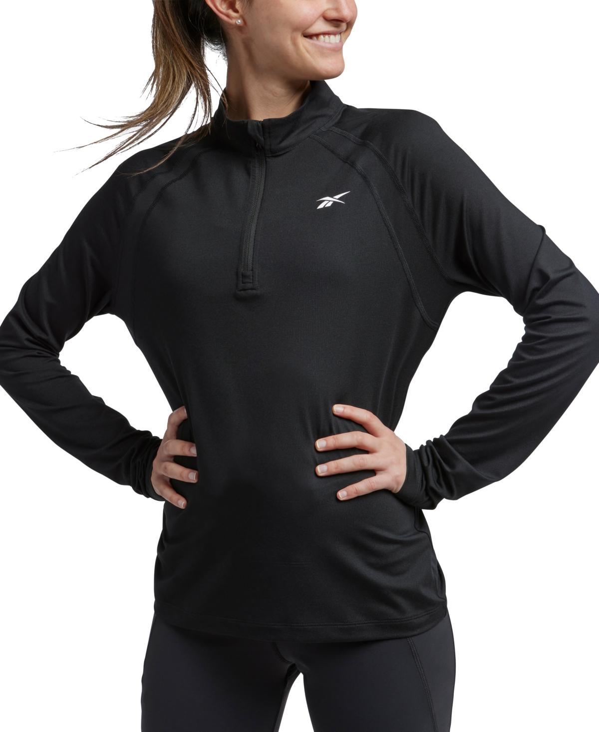 Reebok Womens Identity Performance Quarter Zip Top Product Image