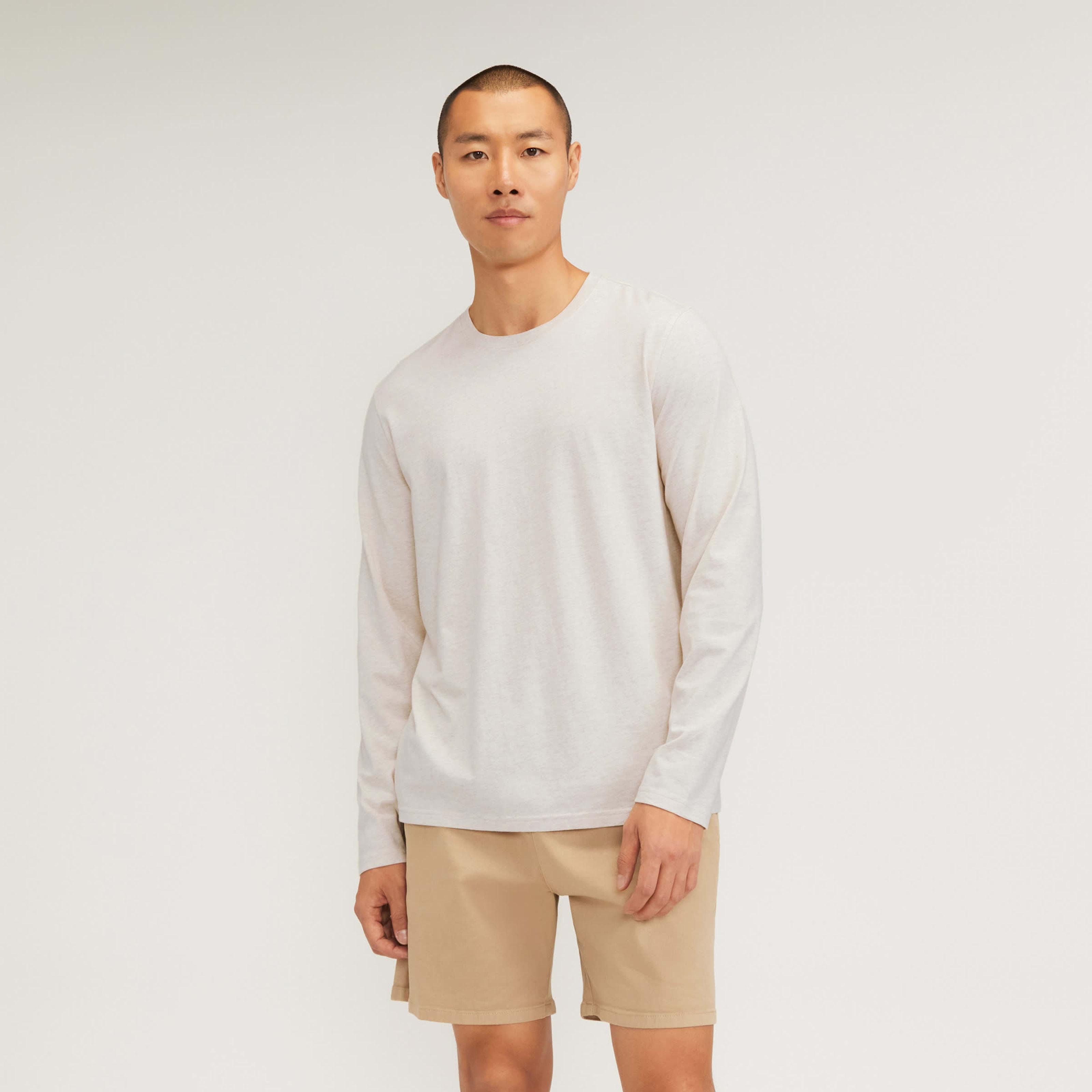 Mens Essential Organic Long-Sleeve T-Shirt by Everlane Product Image