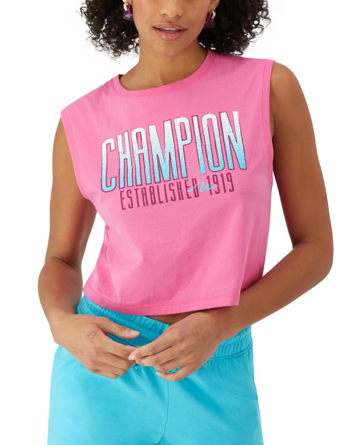 Champion Womens Logo Muscle Tee Product Image