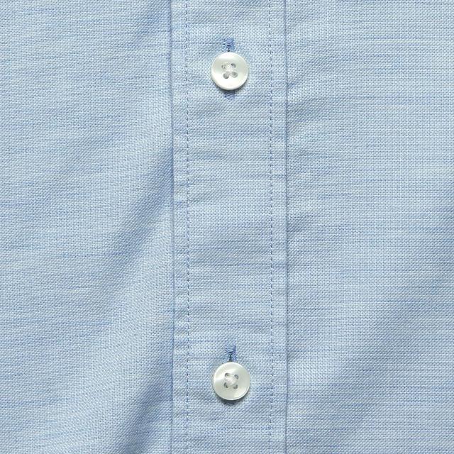 Short Sleeve Supima Oxford Shirt - Blue Heather Product Image