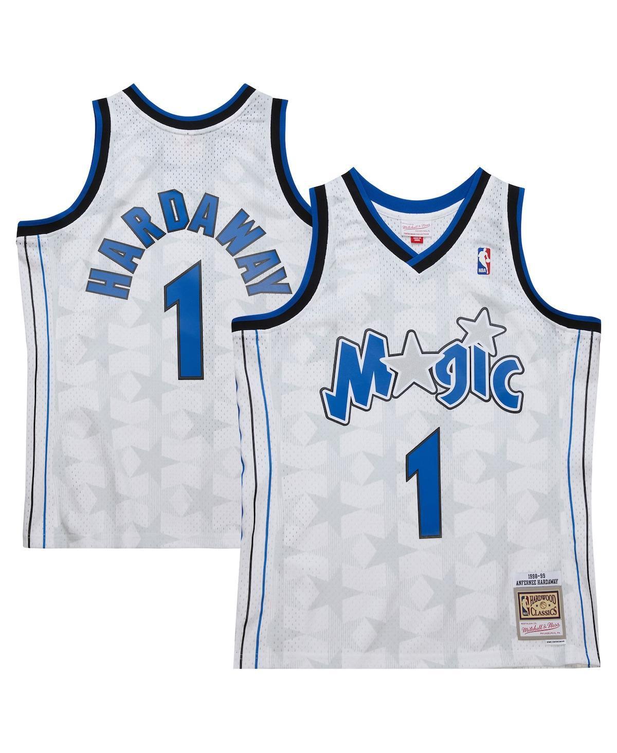 Mitchell & Ness Mens Penny Hardaway White Orlando Magic 1998/99 Hardwood Classics Swingman Jersey - White Product Image