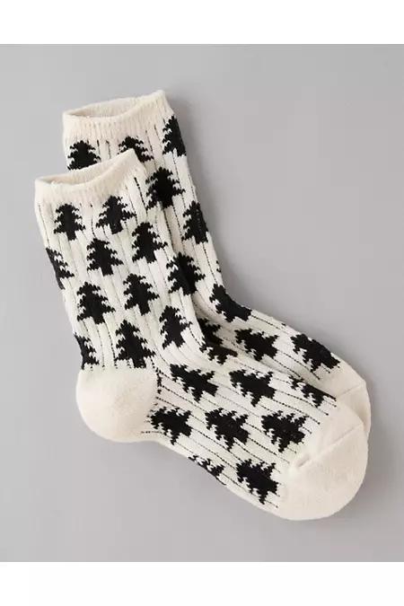 AE Holiday Tree Crew Socks Women's Product Image