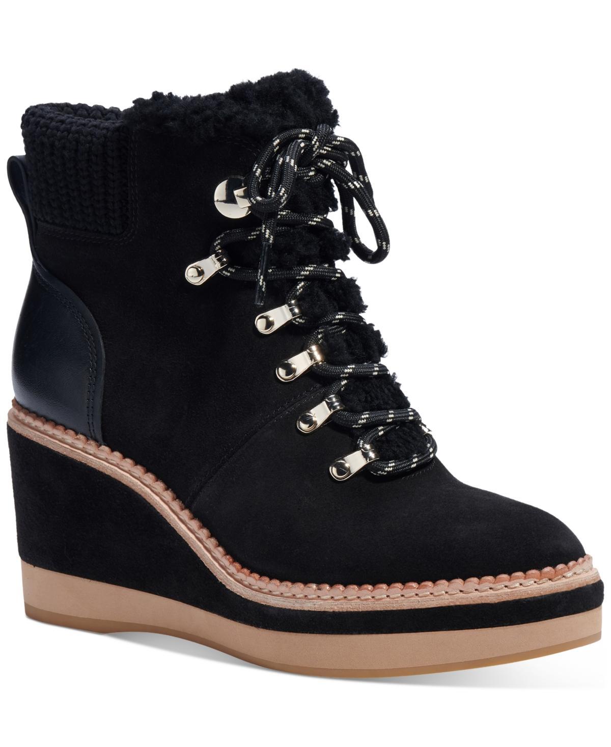 Womens Willow Suede Wedge Booties Product Image