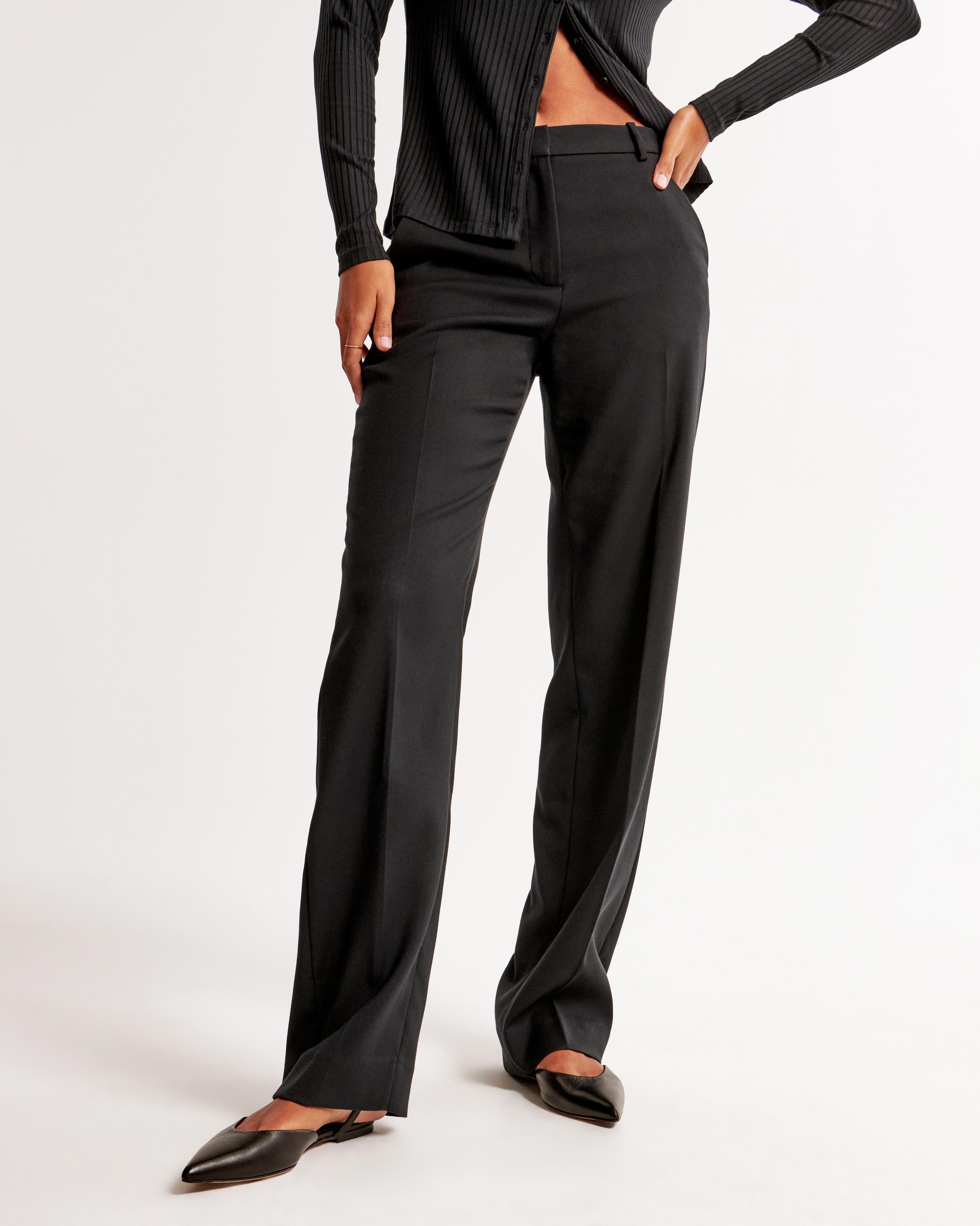 Mid Rise Tailored Straight Pant Product Image