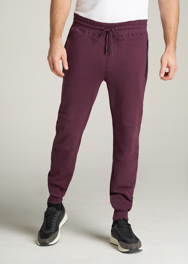 Wearever French Terry Men's Tall Joggers in Maroon Product Image