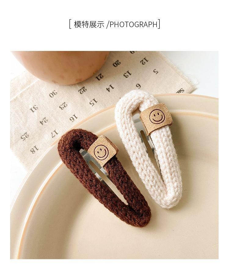 Applique Knit Hair Clip / Set Product Image