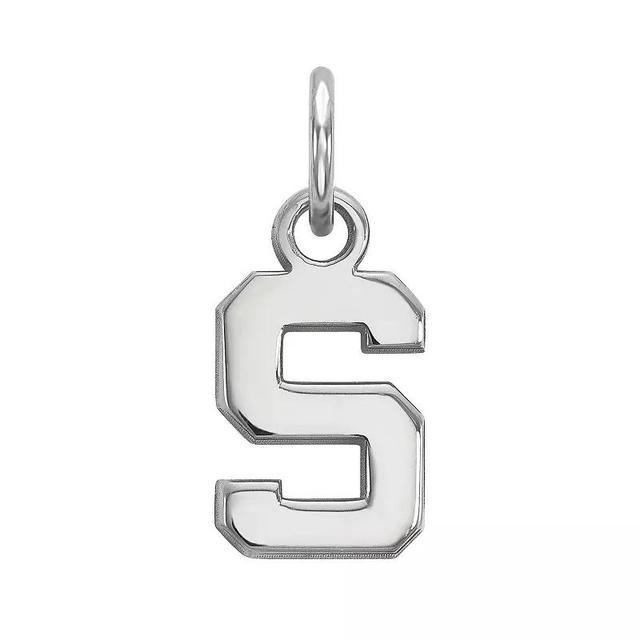 LogoArt 14K White Gold Michigan State Spartans Extra Small Pendant, Womens Product Image