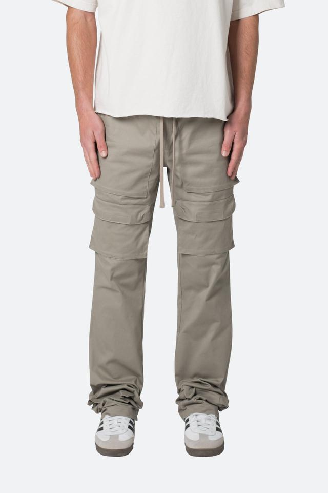 Drawstring Cargo Pants - Grey Product Image