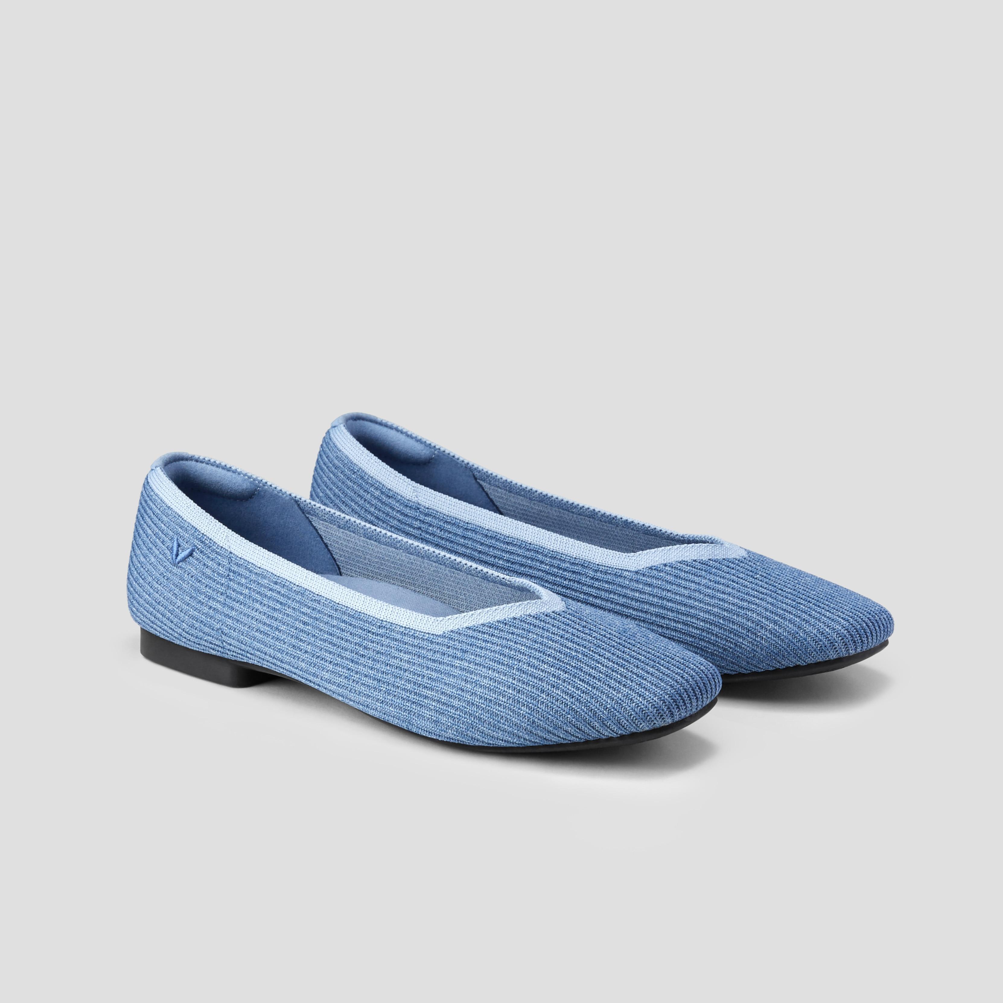 Square-Toe V-Cut Flats (Margot 2.0) product image