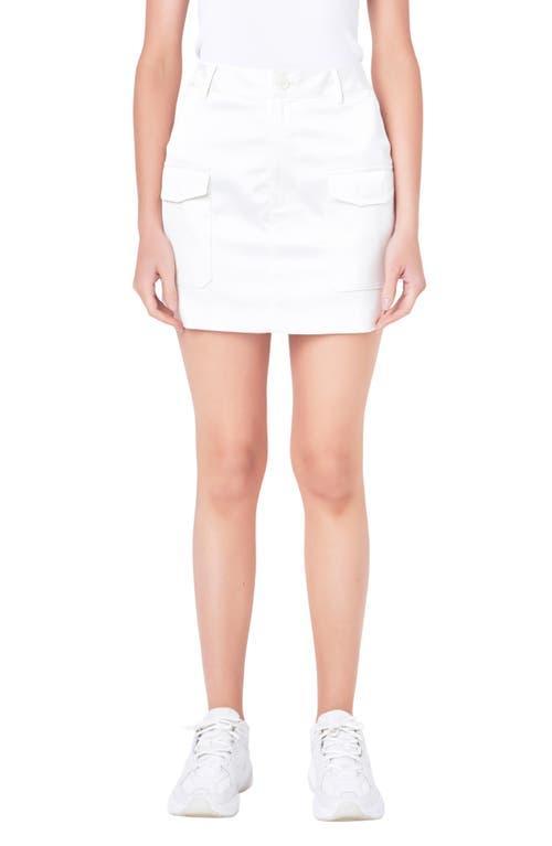 Grey Lab Cargo Pocket Satin Miniskirt product image