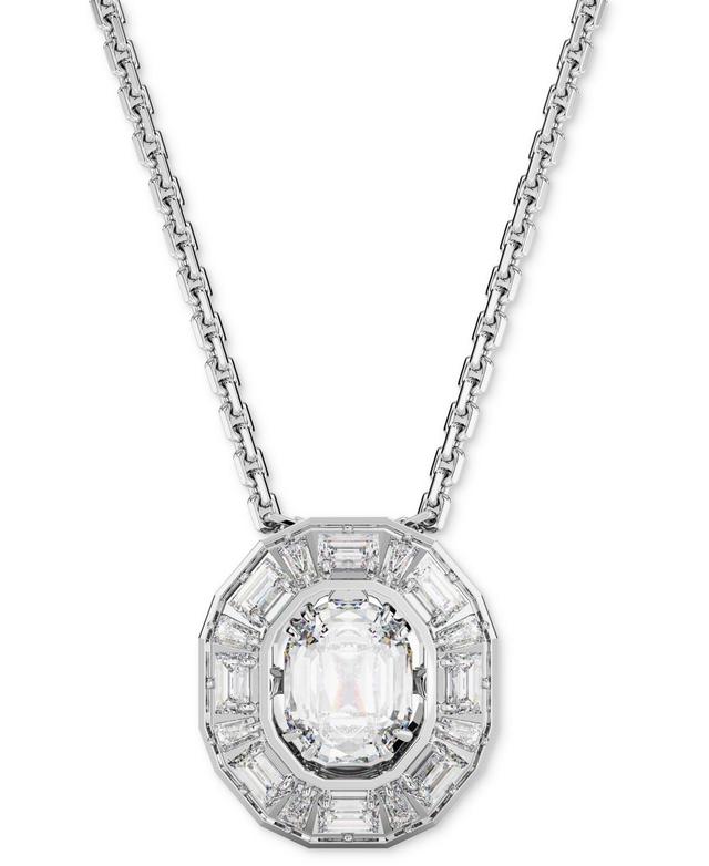 Swarovski Mesmera Mixed Cut Octagon Pendant Necklace in Rhodium Plated, 15.75-18.5 Product Image