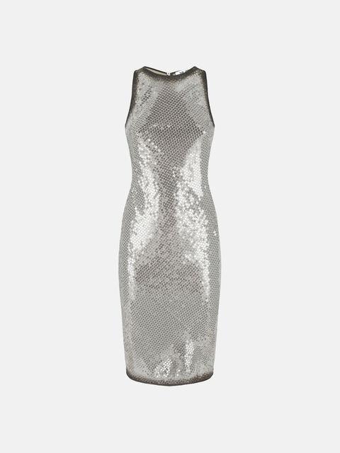 Silver mini dress Product Image