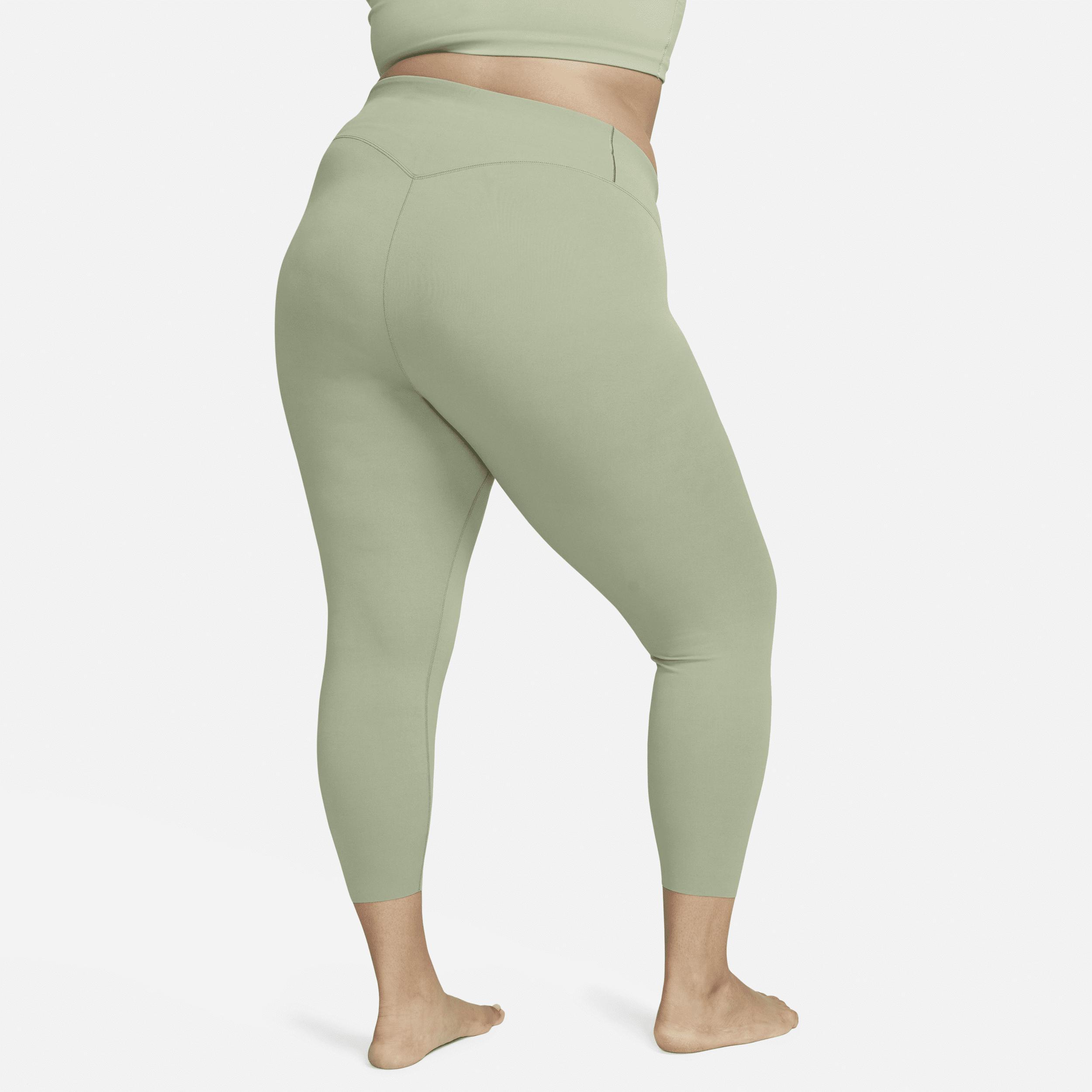 Nike Women's Zenvy Gentle-Support High-Waisted 7/8 Leggings (Plus Size) in Green, Size: 2X  Product Image