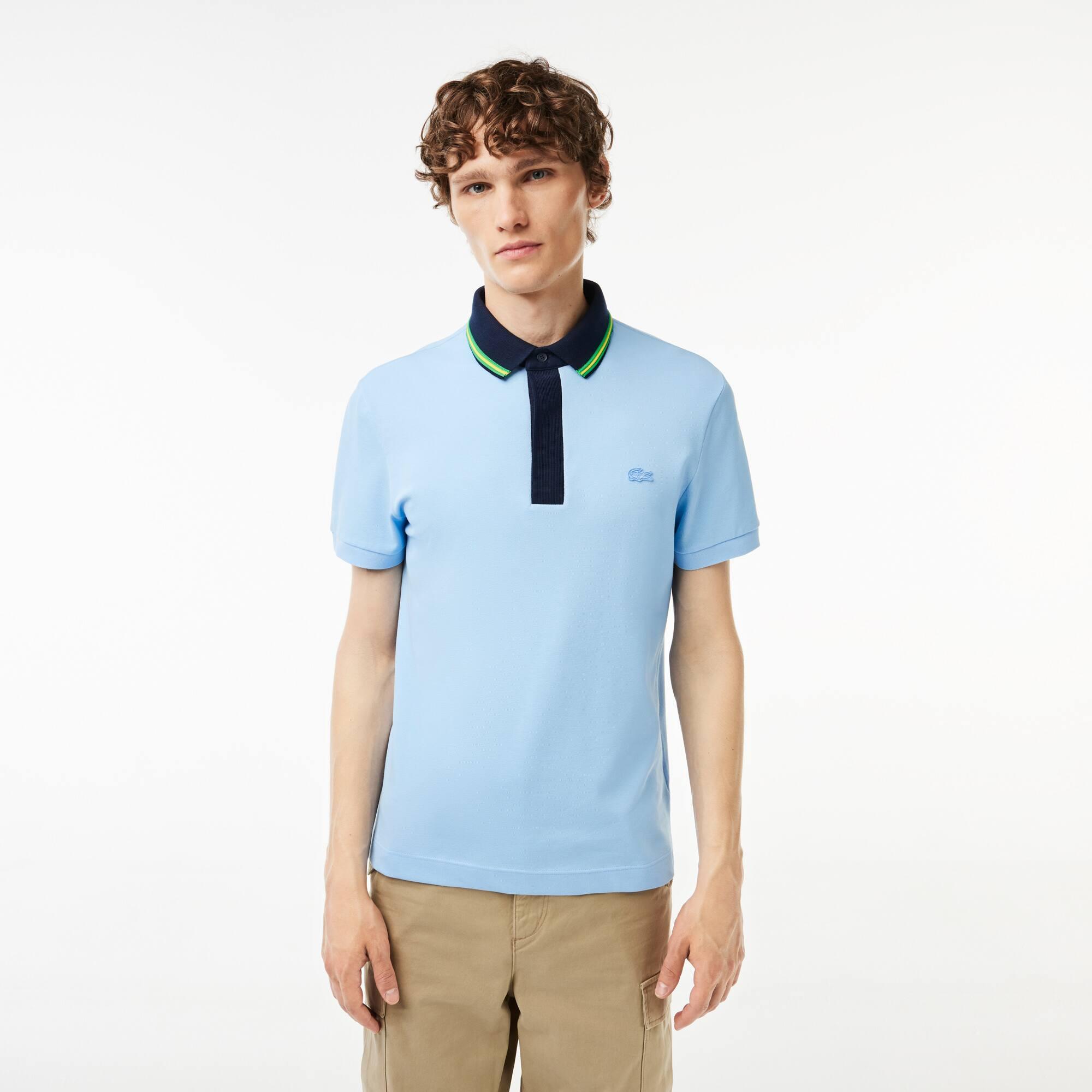 Smart Paris Regular Fit Contrast Neck Polo Shirt Product Image