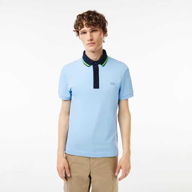 Men's Regular Fit Contrast Neck Smart Paris Polo Product Image