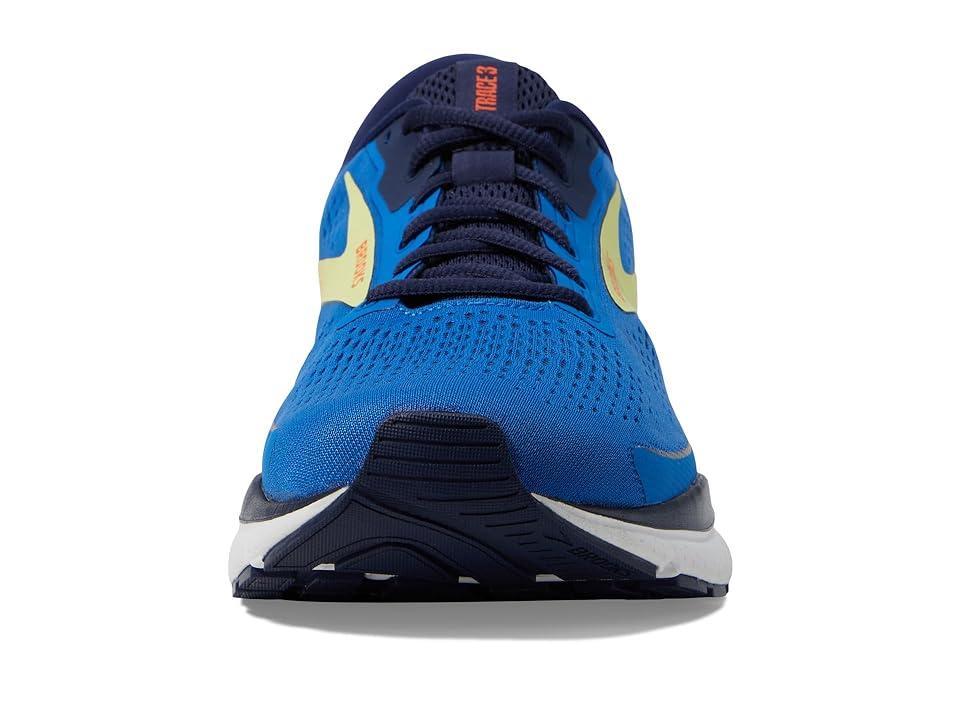 Brooks Trace 3 (Blue/Peacoat/Yellow) Men's Shoes Product Image