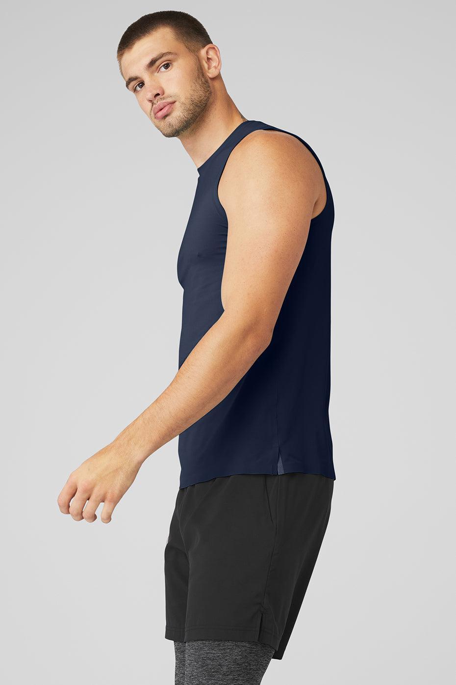 Idol Performance Tank - Navy Male Product Image