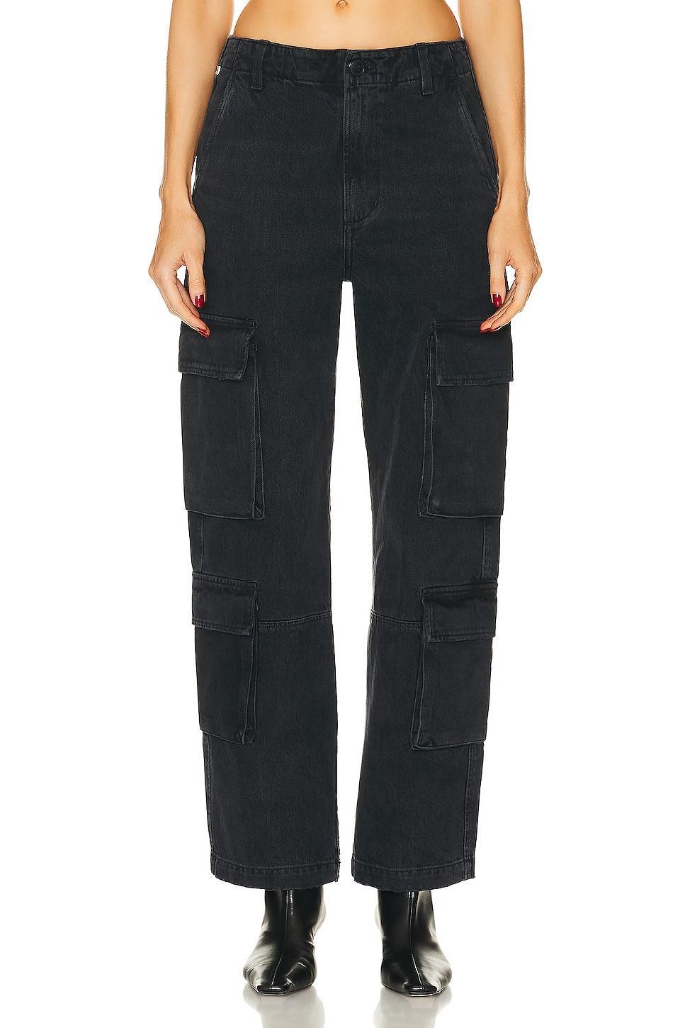 Citizens of Humanity - Delena Cotton-Blend Cargo Pants - BlackModa Operandi Product Image