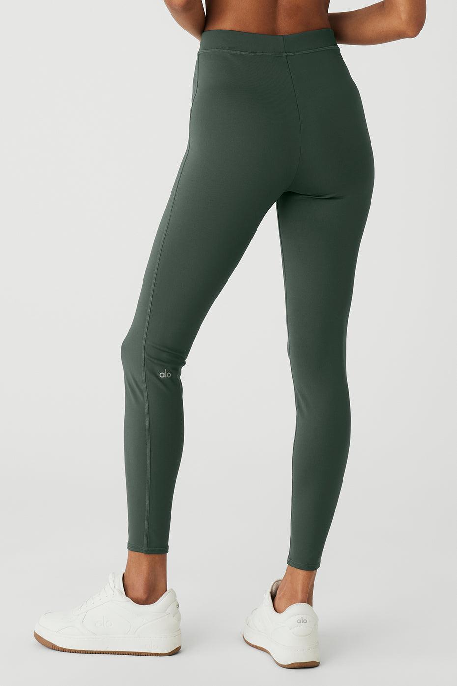 High-Waist Thrill Seeker Legging - Dark Cactus Product Image