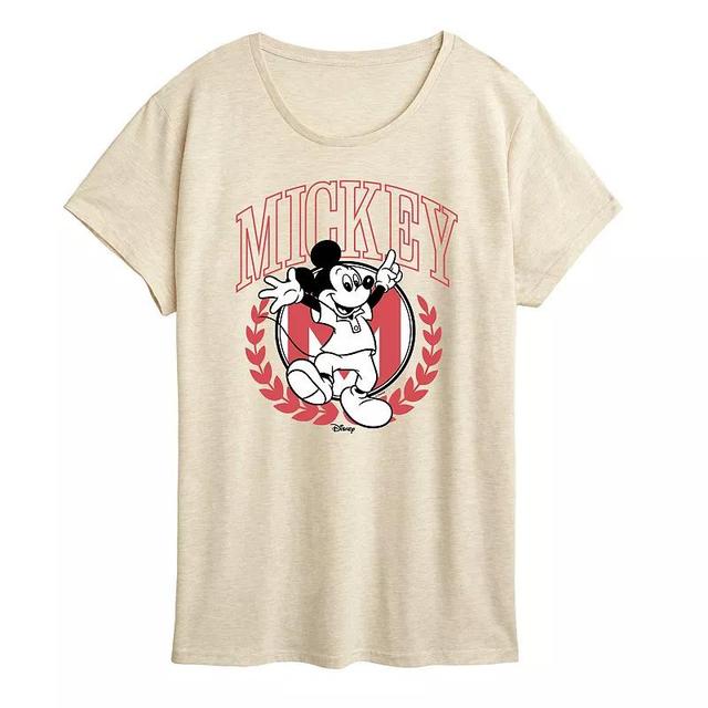 Disneys Mickey Mouse Womens Collegiate Graphic Tee Product Image