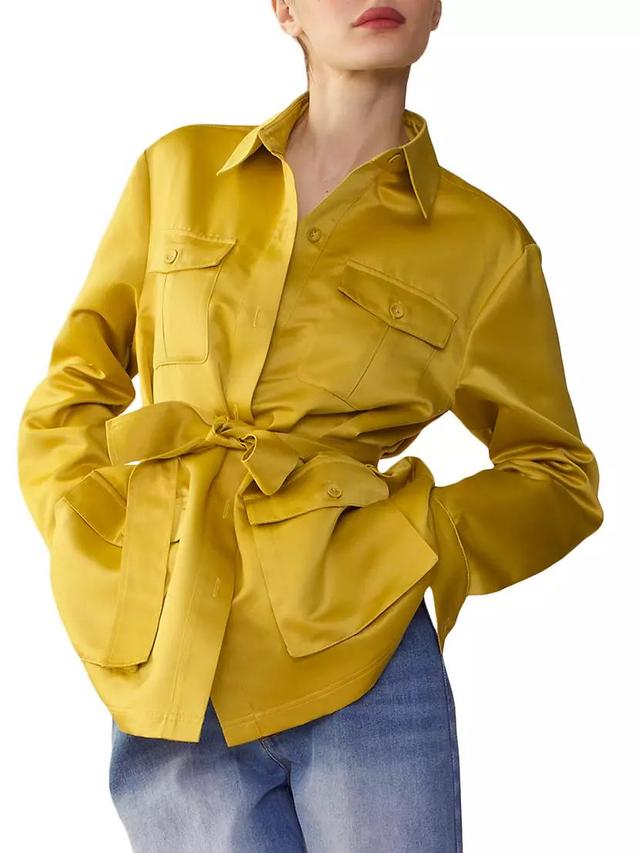 Satin Safari Jacket Product Image