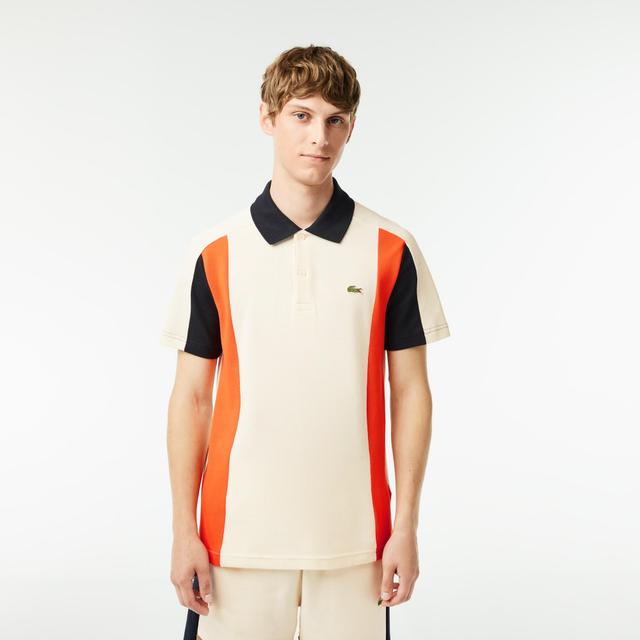 Men's Cotton Piqué Colorblock Polo Product Image