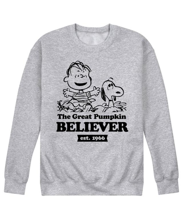 Airwaves Mens Peanuts Great Pumpkin Believer Fleece T-shirt Product Image