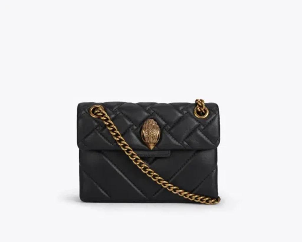 KURT GEIGER Mini Kensington Leather Shoulder Bag In Black Product Image