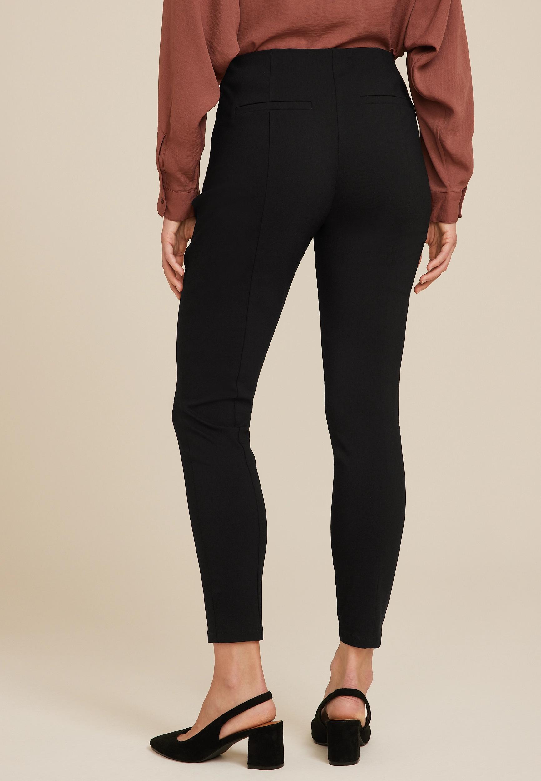 Bengaline Mid Rise Side Zip Skinny Pant Product Image