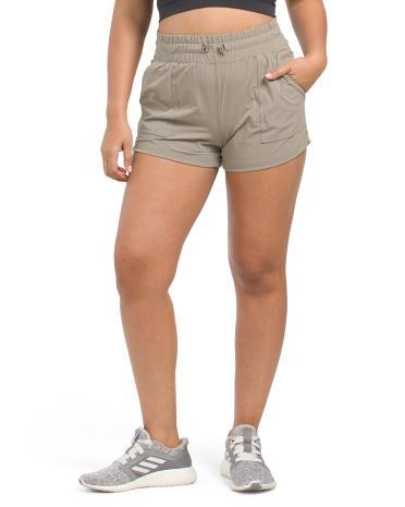 Crinkle Woven Shorts for Women product image