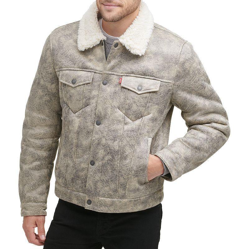 levis Faux Shearling Lined Trucker Jacket Product Image