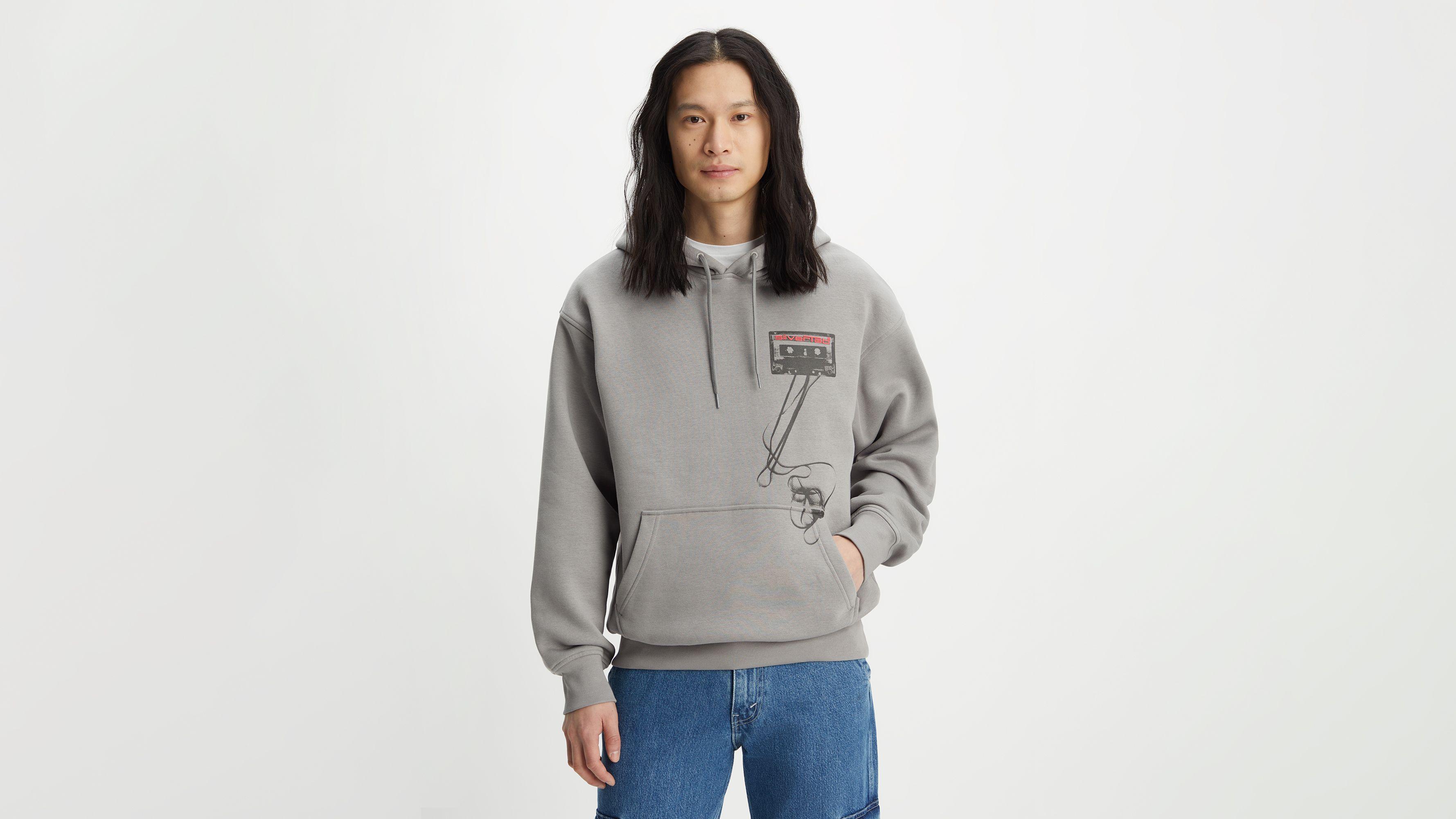 SilverTab™ Relaxed Graphic Hoodie Sweatshirt Product Image