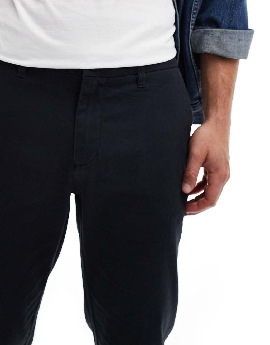 Only & Sons slim fit chinos in navy Product Image