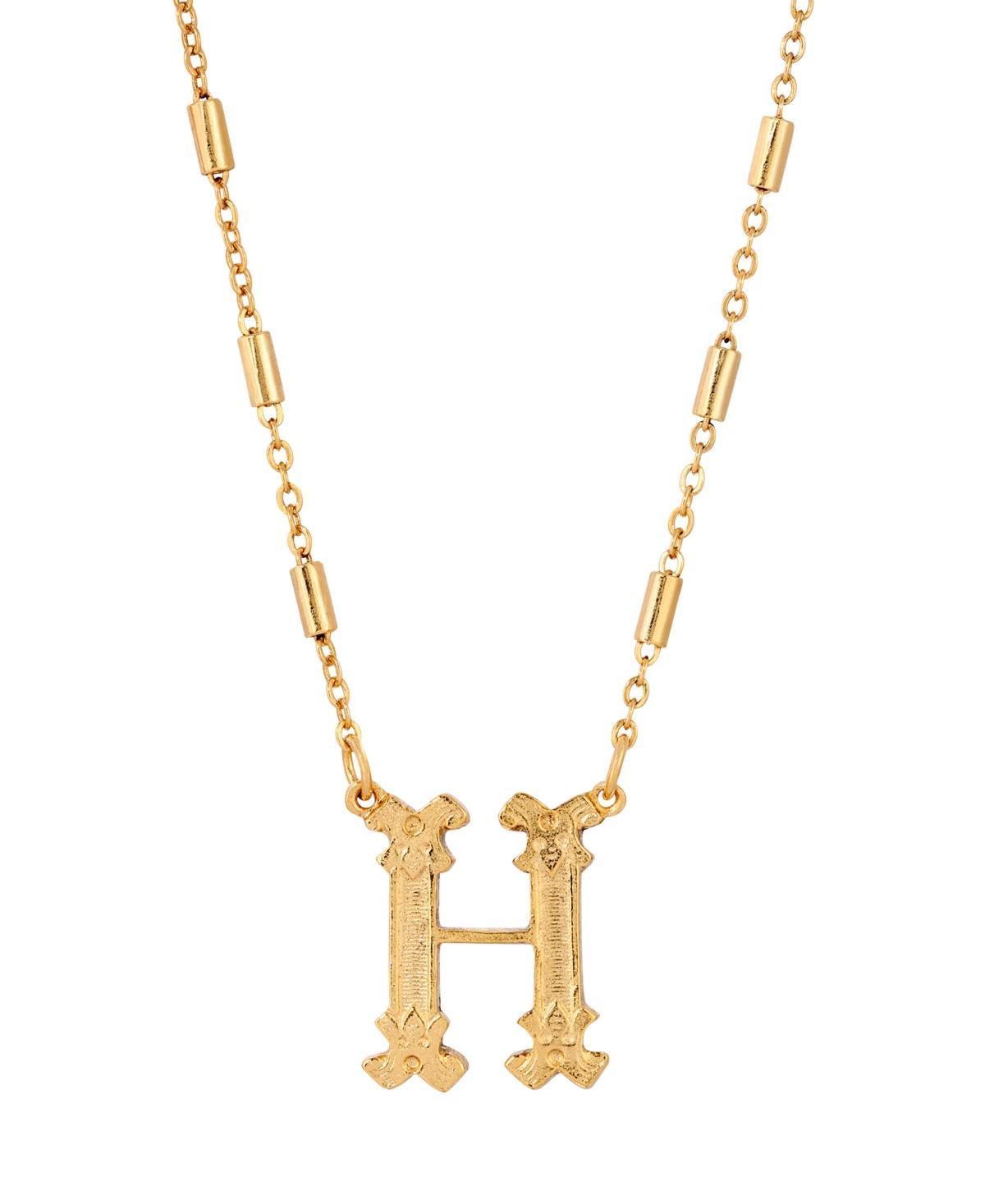 1928 Tone Initial W Pendant Necklace Product Image